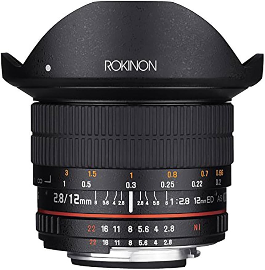 An image of the Rokinon 12mm F2.8 Full Frame Fisheye, Manual Focus Lens for Canon EF