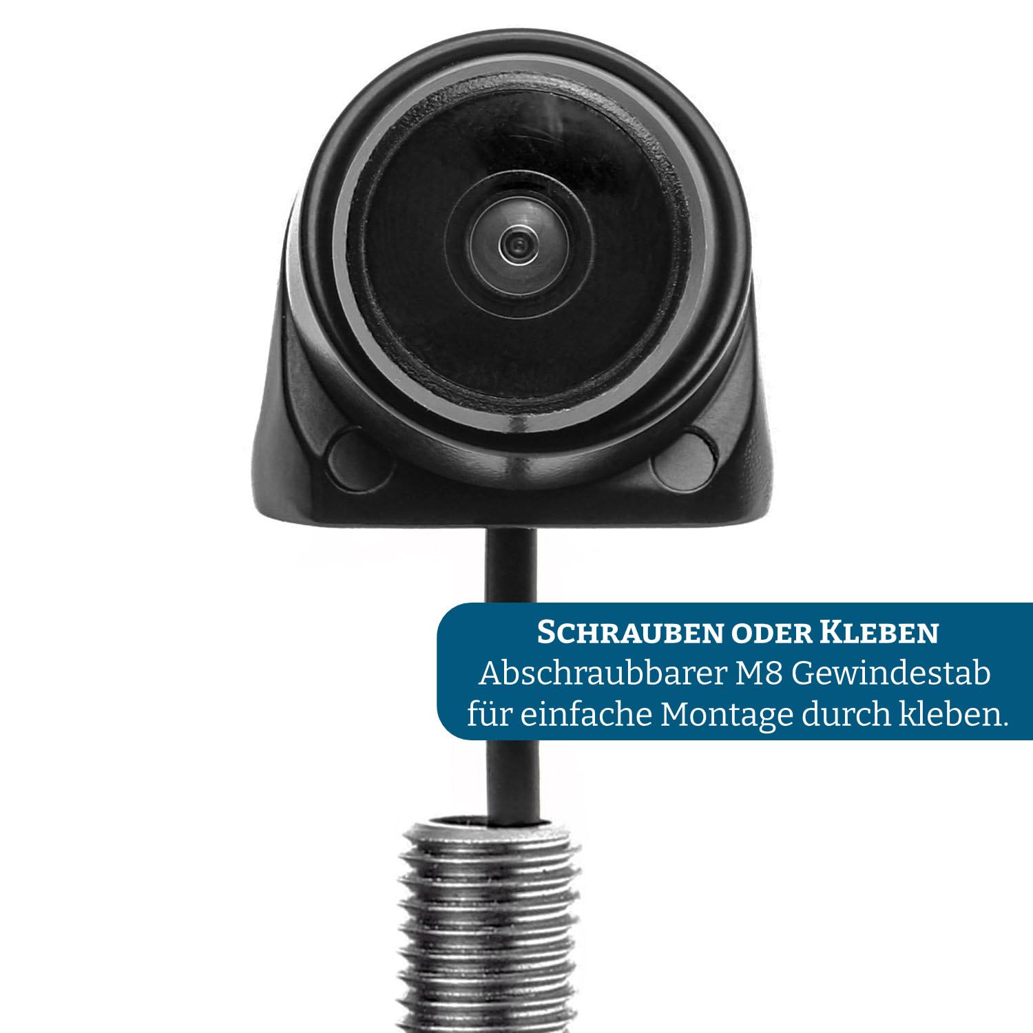 210 Grad Ultraweitwinkel Kamera, 6m Spezial Anschlusskabel, IP69K 12V 24V Heckkamera Frontkamera Seitenkamera