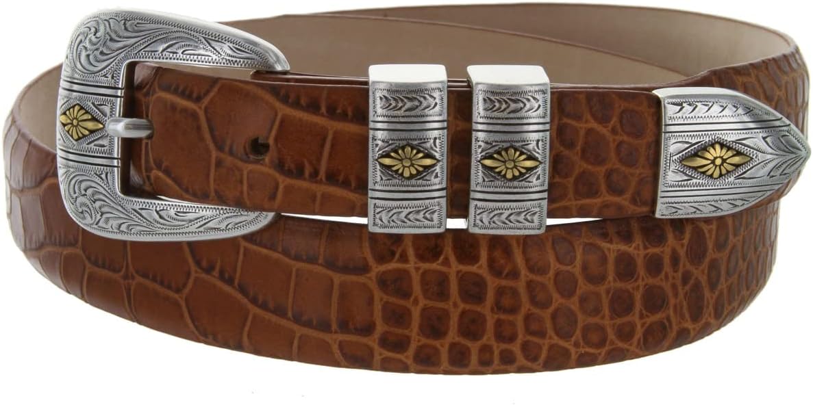 S5771-2_Genuine Full-Grain Cowhide Leather Dress Belt, 1-1/8"(30mm) taper down to 1"(25mm) wide