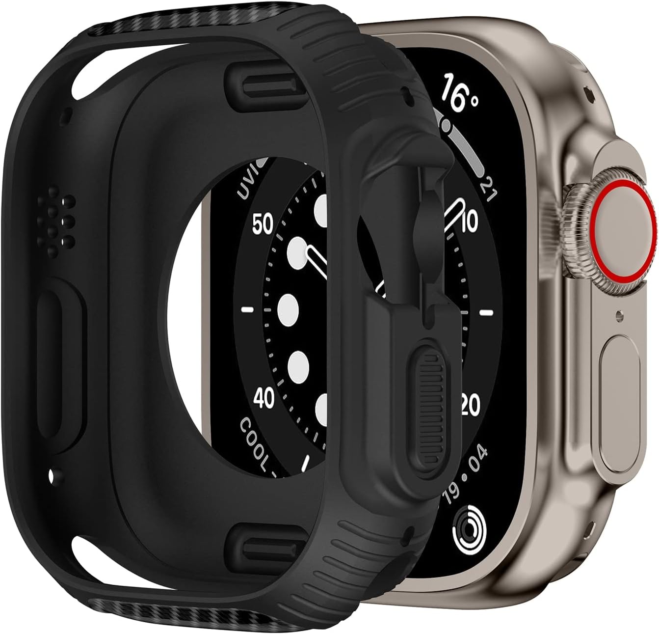 PRIFO Soft TPU Bumper For Apple Watch Ultra Case 49mm Protector Sport ...