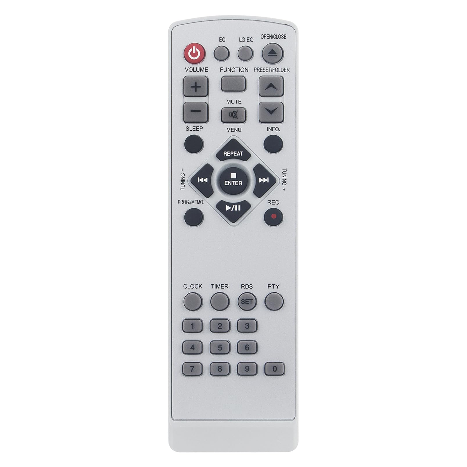 Allimity COV30849803 Replacement Remote Compatible with LG Sistema Micro Hi-Fi System TA106 TA106DAB TAS106F COV30849803