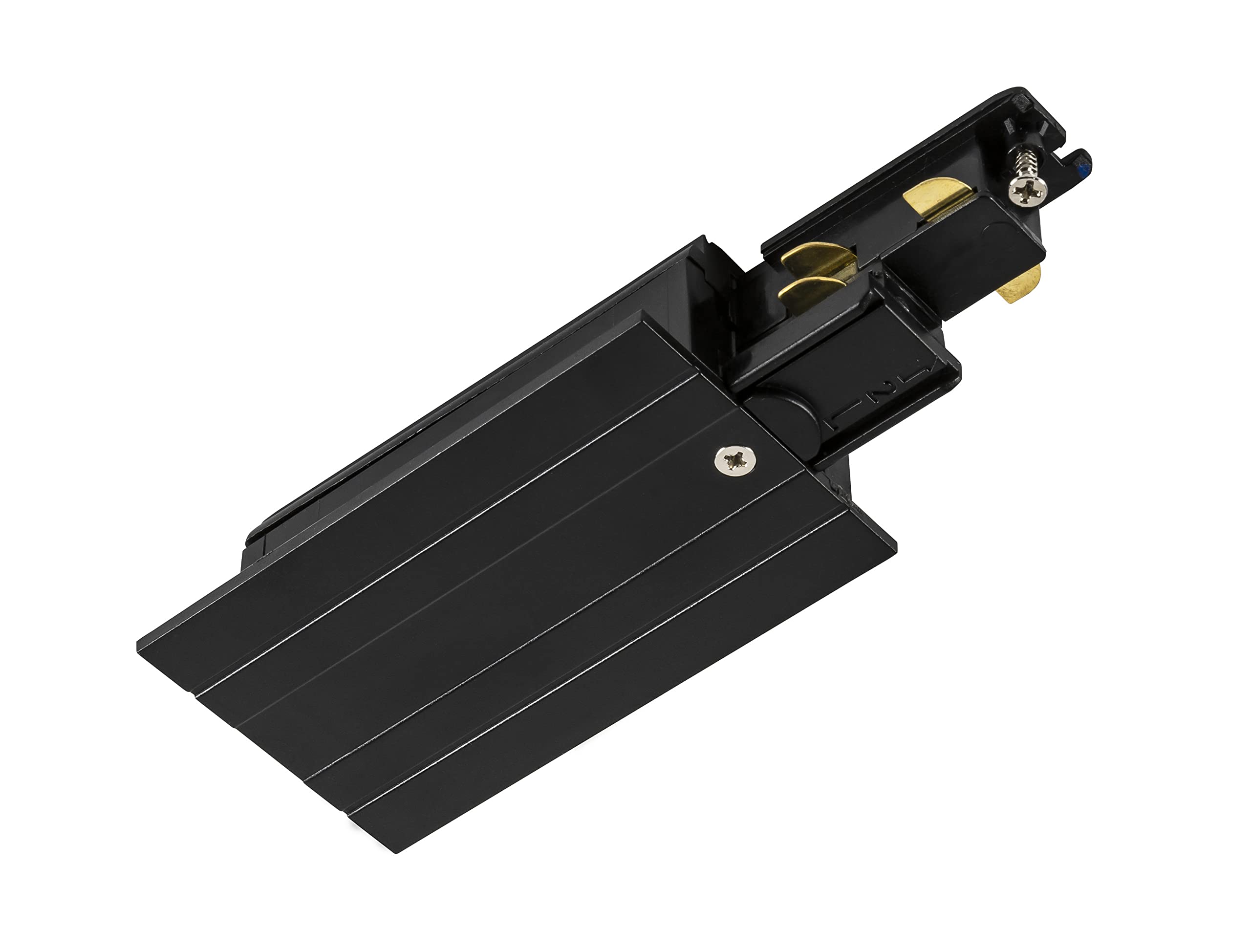 SLV Endeinspeiser für S-TRACK-3-Phasen-System/Erde links, schwarz, dimmbar