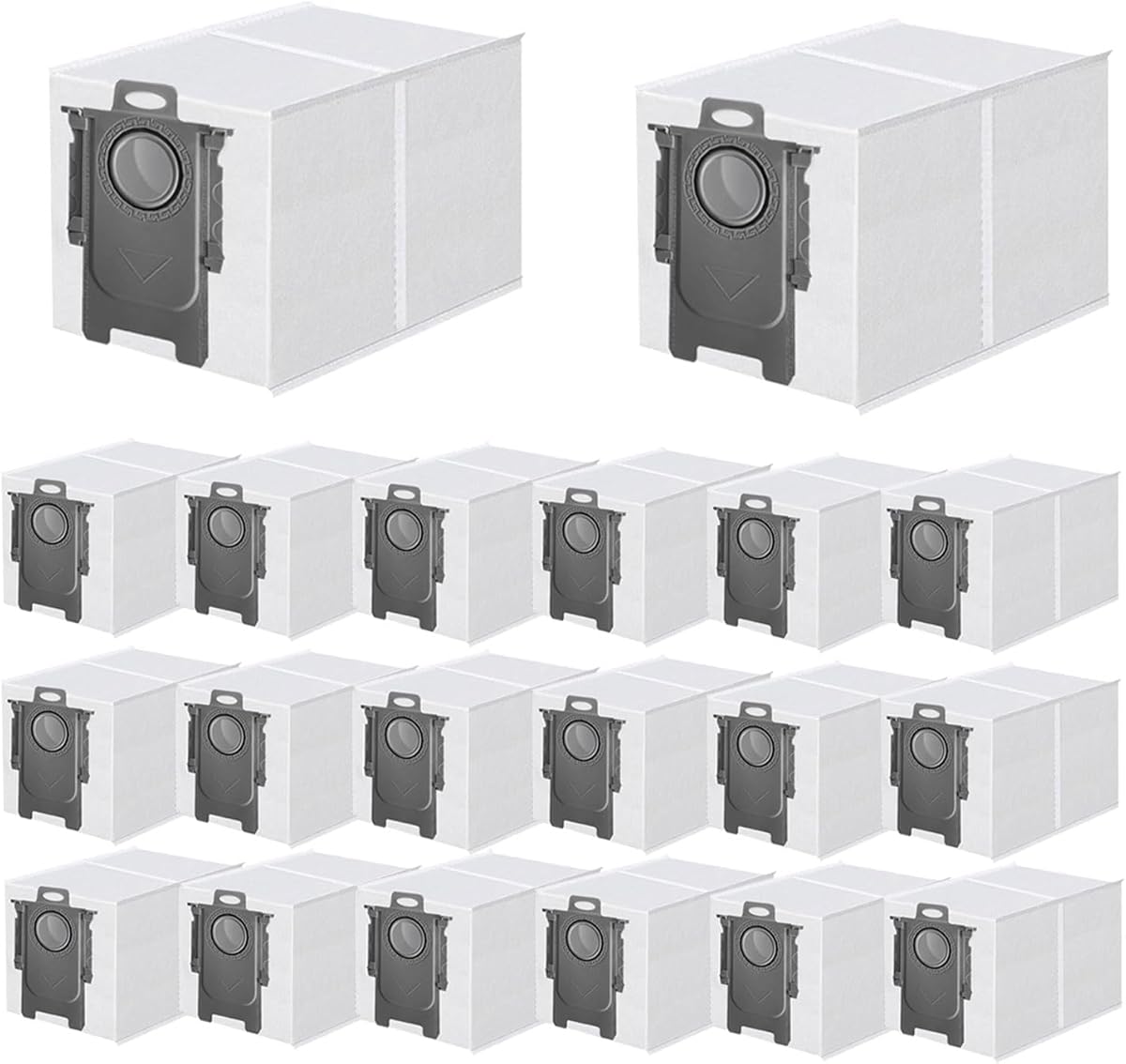 20 Pack Dust Bag Replacement for Roborock QV 35A/Qrevo S5V/Saros 10/ 10R/Q Revo/Qrevo S/Qrevo Pro/Qrevo MaxV/Qrevo Master/Qrevo Plus/S8 Max Ultra/S8 MaxV Ultra/Qrevo Slim Vacuum Cleaner, 3L Capacity