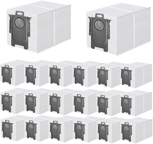 20 Pack Dust Bags for Roborock Qrevo S Pro, QV 35A, Qrevo…