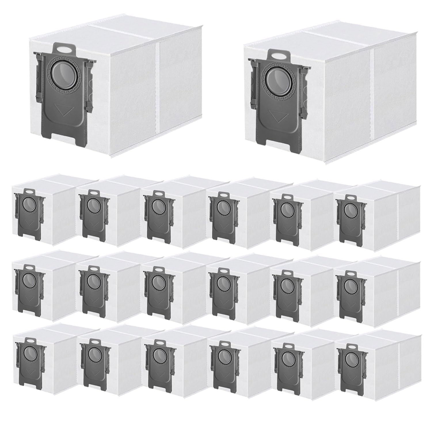 20 Pack Dust Bag Replacement for Roborock QV 35A/Qrevo S5V/Saros 10/ 10R/Q Revo/Qrevo S/Qrevo Pro/Qrevo MaxV/Qrevo Master/Qrevo Plus/S8 Max Ultra/S8 MaxV Ultra/Qrevo Slim Vacuum Cleaner, 3L Capacity