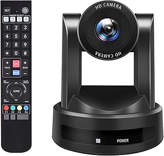 iTOPVIS PTZ Conference Room Camera – 3X Optical Zoom Full HD 1080P USB Conference Webcam for IP Live Streaming, Broadcast Conferences and Education Events (V203U2)