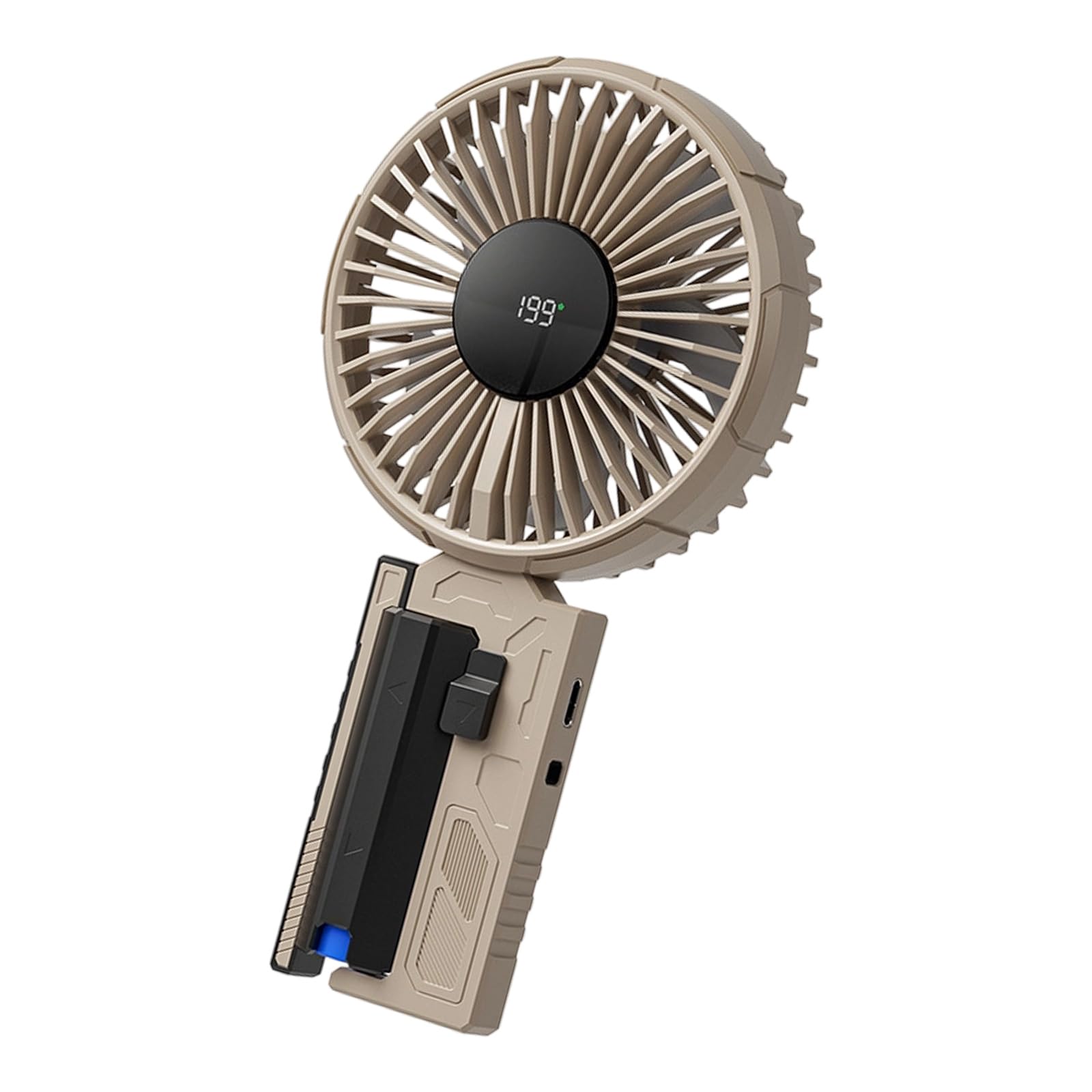 NMFLAB Compact Cooling Fan Adjustable Speeds Quiet for Indoor Outdoor Daily Activities Mecha Handheld Fan
