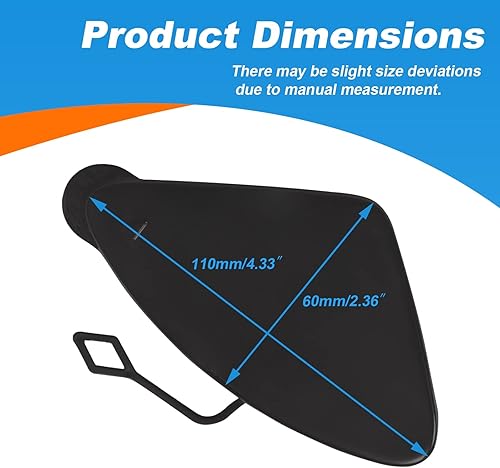 Miniatura 6 de CZShiYue Cubierta de gancho de remolque de parachoques delantero para BMW F30 F31 3 Series 320i 328i 335i 2012 2013 2014 2015 51117293116 (plateado,