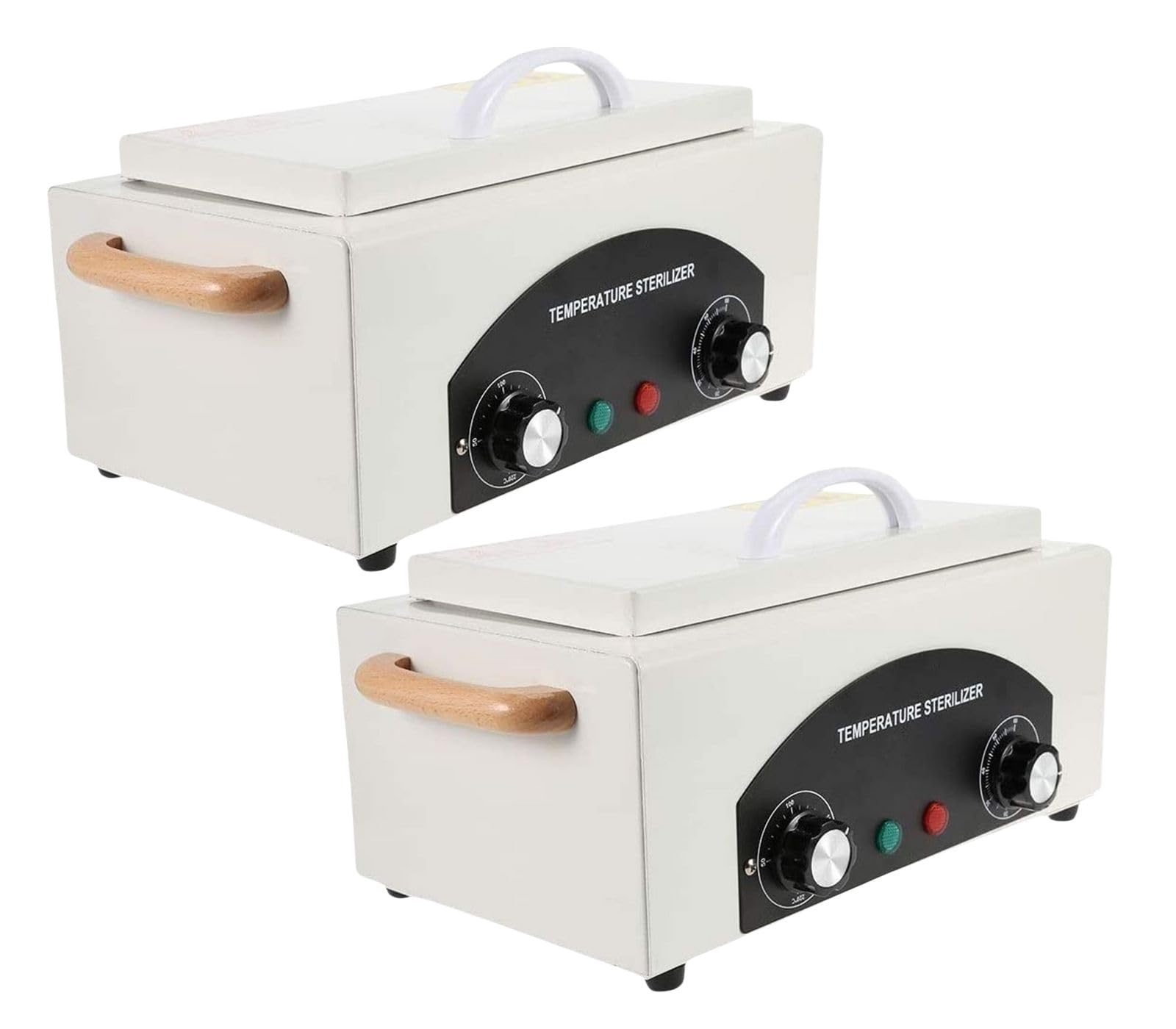 YASTA 2 pz Sterilizzatore Aria Calda Professionale Estetica a Secco Alta Temperatura per Strumenti Acciaio, Unghie, Manicure ed Estetista, Disinfezione Attrezzi Dentista, Parrucchiere e Tatuatore