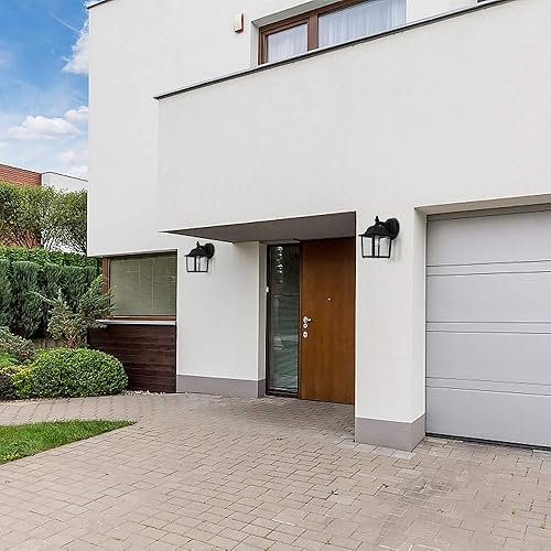 Miniatura 6 de LPINYE Lámpara de pared exterior simple y moderna, impermeable, de aluminio, para entrada, puerta, pasillo, balcón, patio y porche (certificación UL)