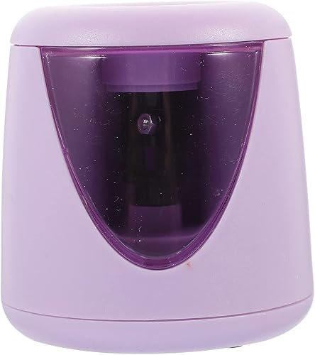 Cortador de lápices eléctrico, sacapuntas eléctrico, sacapuntas automático, funciona con pilas, cortador de lápices de manos, sacapuntas con bandeja