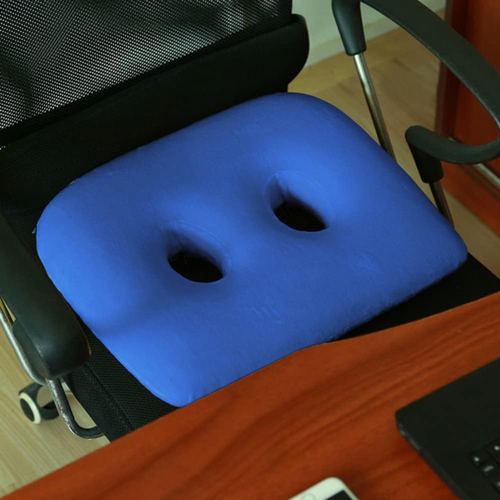 Cuscino ortopedico in memory foam per alleviare il dolore alla sciatica, al coccige e all'anca, sollievo dalla pressione per la schiena, 44 x 33 x 10 cm