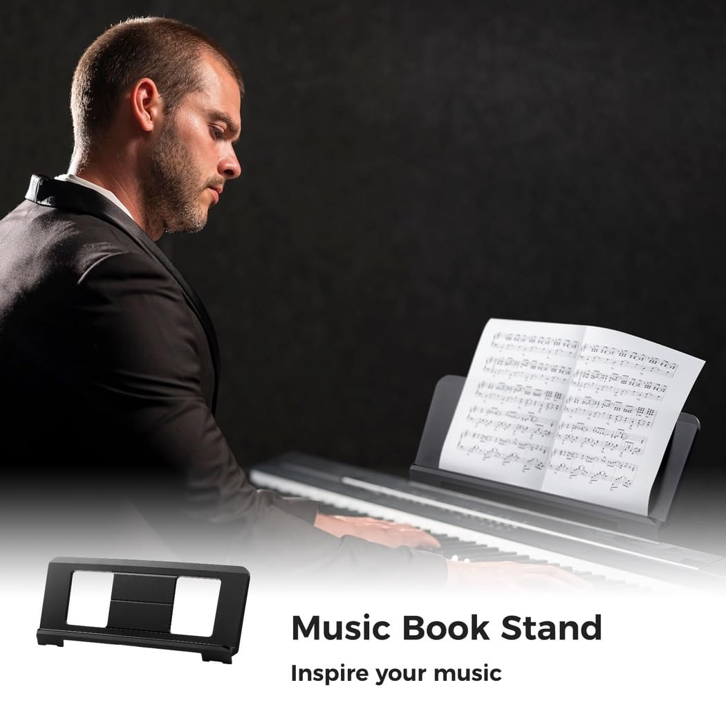 Supporto portatile per spartiti musicali per pianoforti digitali, compatibile con tastiere P35, P45, P105, P115, P121, P125, e altro
