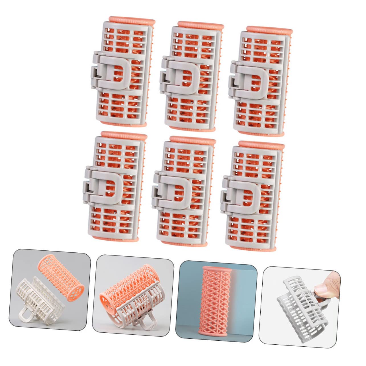 18pezzi Rulli Per Strumenti Di Acconciatura Per Donna Clip Per Riccioli Senza Calore Per Creare Frangette Aria e Naturali Facile Da Usare e Sicuro Per Tutti Tipi Di