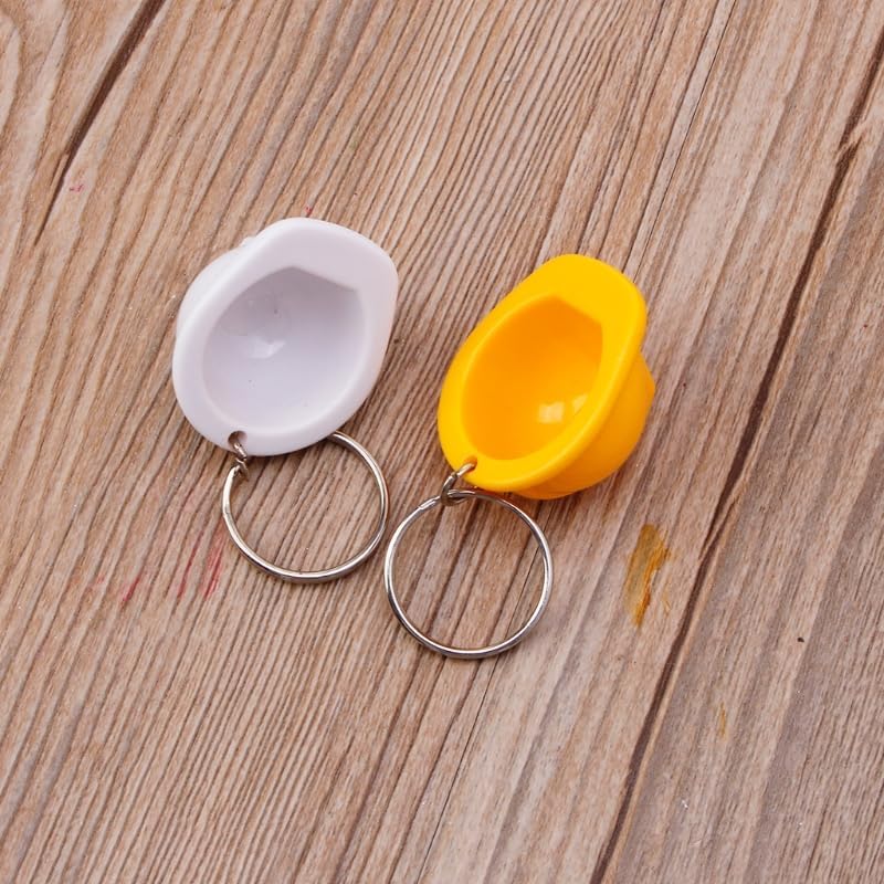Plastic Safety Keychain for Key Ring 3D Hard Hat for Key Chain for Creative Bag Pendant Accessories Birthda image 5