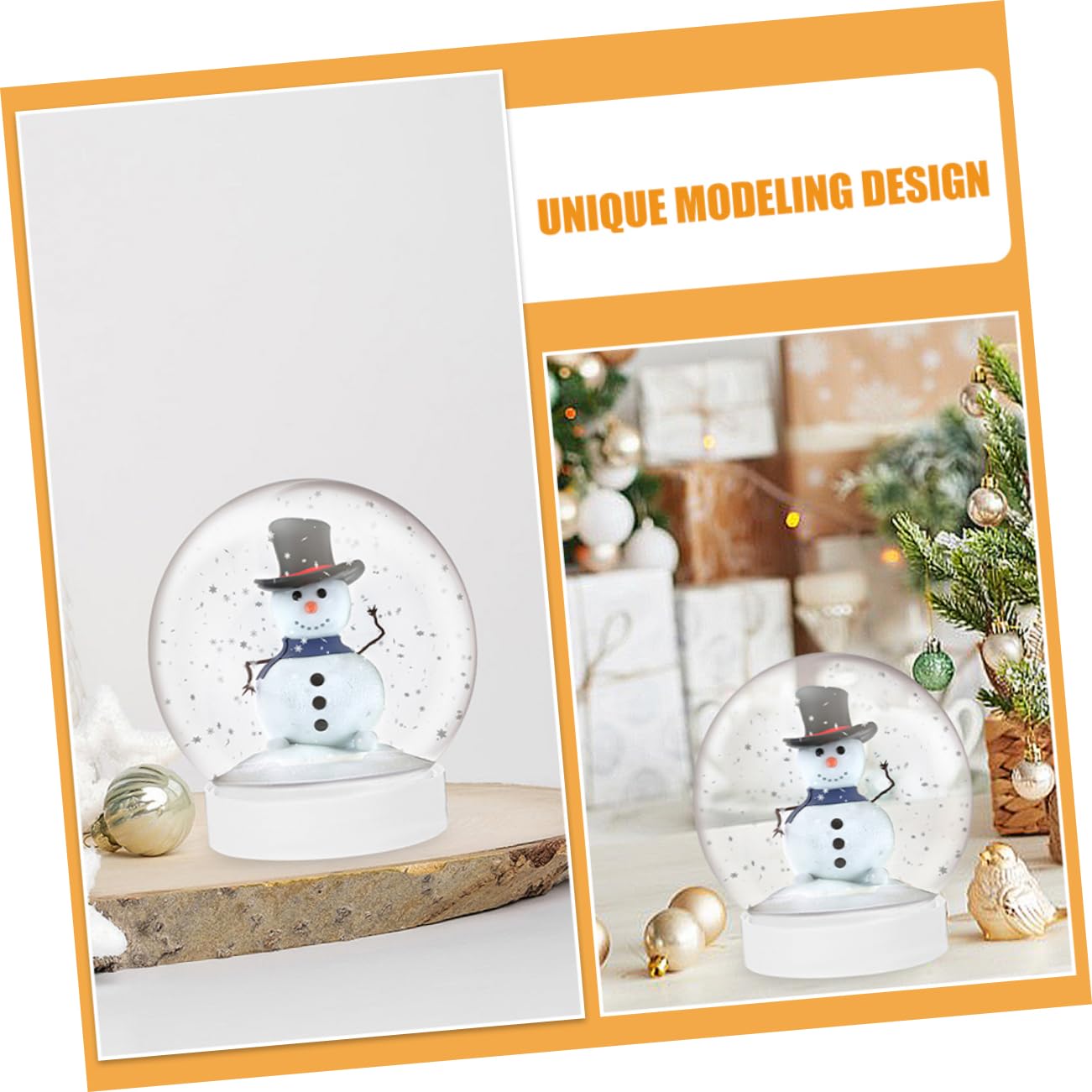 MAGICLULU 60 Pz Globo di Neve Palla di Neve Fai da Te Globo dei Ricordi Vuoto Globo Fai da Te Vaso Globo Riempibile Sfera Ornamentale Riempibile Sfera di Neve Chiara Plastica Bianca