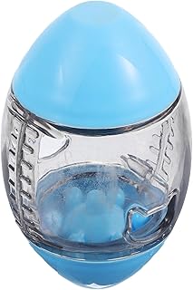 TEHAUX Lizard Feeder Toys, Rugby Shape Lizard Dispenser Bearded Dragon Feeding Toys Reptile Food Toys Ball Lizard Interactive Toys Food Toy for Gecko and Small Animals, Random Color