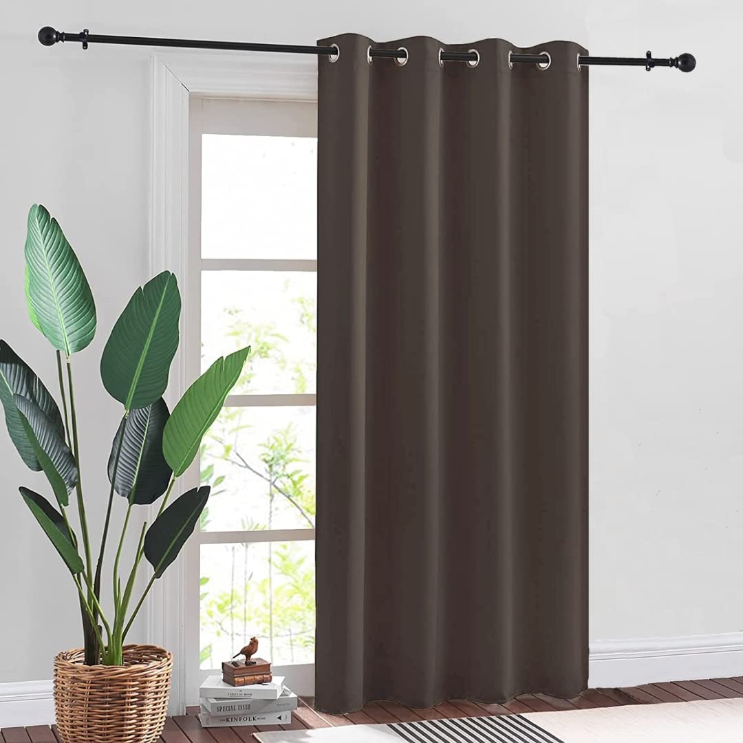 Urban Space Thermal Insulated Solid Blackout Opaque Curtains, Faux Silk Room Darkening Window Curtains With Eyelets And Tiebacks (Window Curtains, 5 Feet, Set Of 2 Curtains, Dark Brown) (B0BWZ174YR) Amazon Price History, Amazon Price Tracker
