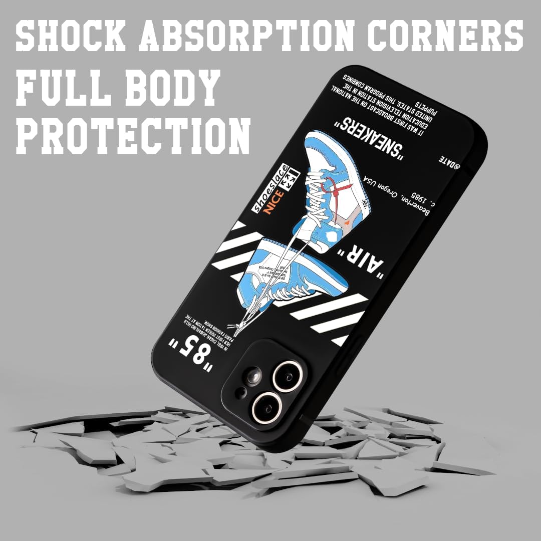 Cool Phone Case for iPhone 16 Case for Boys Men Aesthetic Basketball Shoes Drop-Resistant Lens Protection Sport Sneaker Street Design Shockproof Designer Cases Compatible with iPhone 16 Case - Image 2