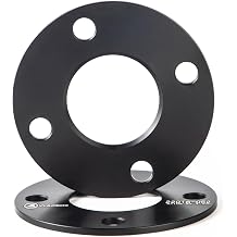 Black Forged 4x100 Hubcentric Wheel Spacers 3mm with 54.1mm Center Bore Compatible with Toyota-Scion-Mazda-Kia 4 Lug - Pack of 2