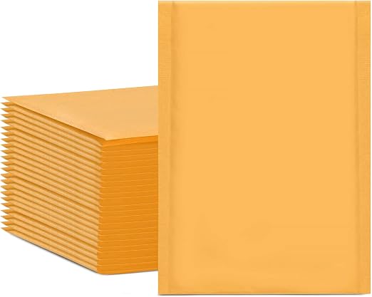 HBselect 25pcs 15 2x25 4 Cm Poly Bubble Mailers Self Seal For Packaging 