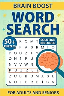 Brain Boost Word Search Puzzle Book: Easy-to-Read Print | General Vocabulary | 6x9 Inches, 110 Pages | 50+ Puzzles with Solutions | A Great Gift for ... – Word Search Books for Adults and Seniors)