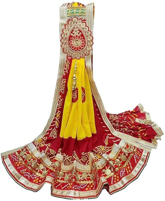 Rajasthani Piliya Pomcha Lehenga Choli – Traditional Bandhani & Gota Patti Work for Wedding & Festivals