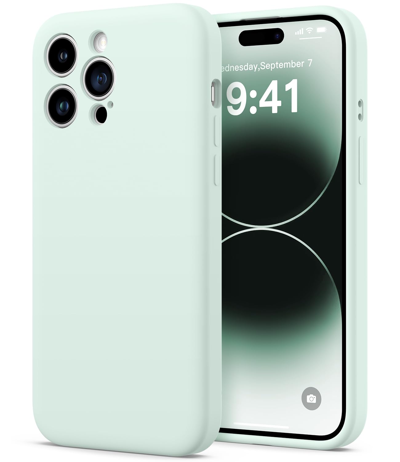 Coque silicone iPhone 14 Pro Max vert pour protection intégrale photo - 8