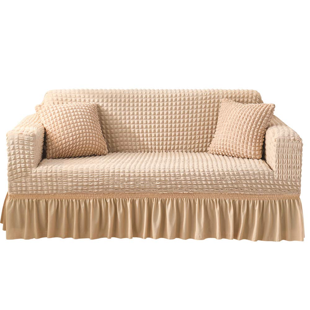 Housse de canapé antidérapante et extensible en tissu universel 190-230 cm
