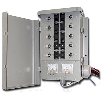 Connecticut Electric EGS107501G2 30Amp 10 Circuit G2 Backup Power Manual Transfer Switch