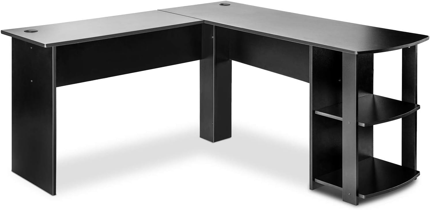 Merax LShaped Computer Desk, 140L x 140W x 75H cm Amazon.co.uk Home