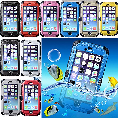 BeesClover Waterproof Shockproof Aluminum Gorilla Glass Metal Case Cover for iphone 6 4.7