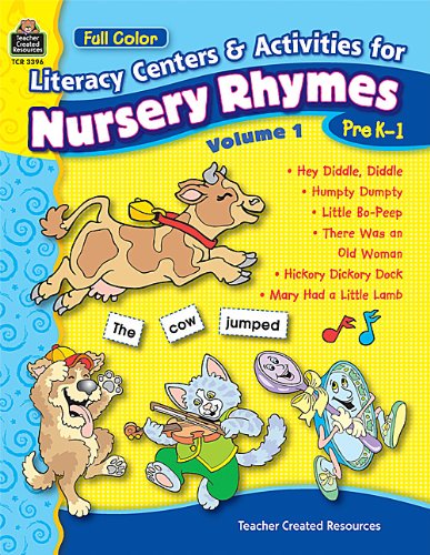 nursery centers - Full-Color Literacy Centers & Activities for Nursery Rhymes Volume 1