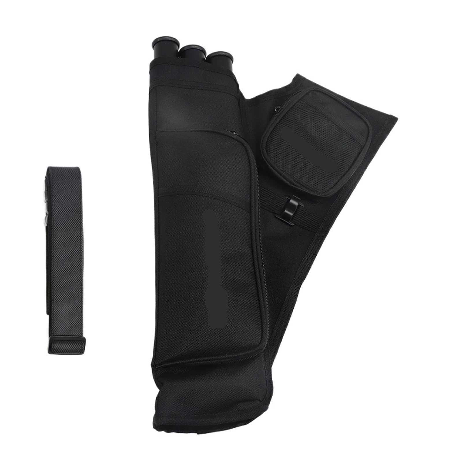 WDWDW Archery Arrow Quiver Holder Back Bag 3-Tubes Portable with Adjustable Belt for Adults Target Outdoor