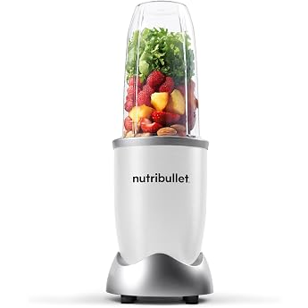 nutribullet Pro 900 Watt Power Easy and Quick to Use Compact Easy to Clean with 700 ml Cup Smoothie Mixer Smoothie Maker Electric Mixer White NB904W