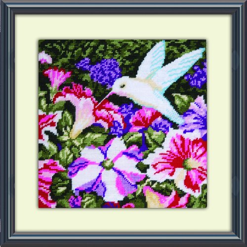 Tobin DW2520 Needlepoint Kit, 10 by 10-Inch, Hummingbirds