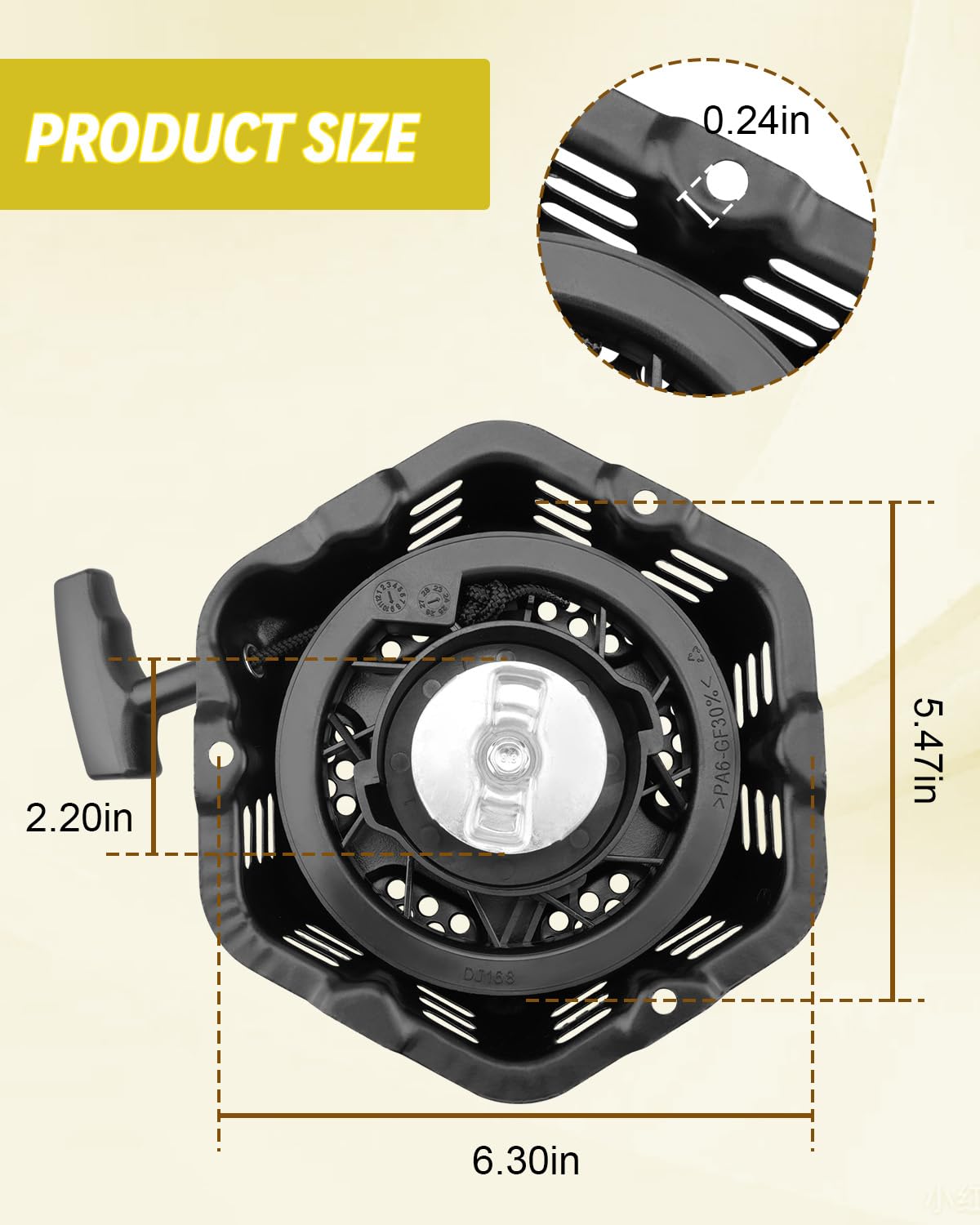 Conjunto de arranque de retroceso para Champion 196 cc, 208 cc, 224 cc, piezas de generador de repuesto 100156547-001