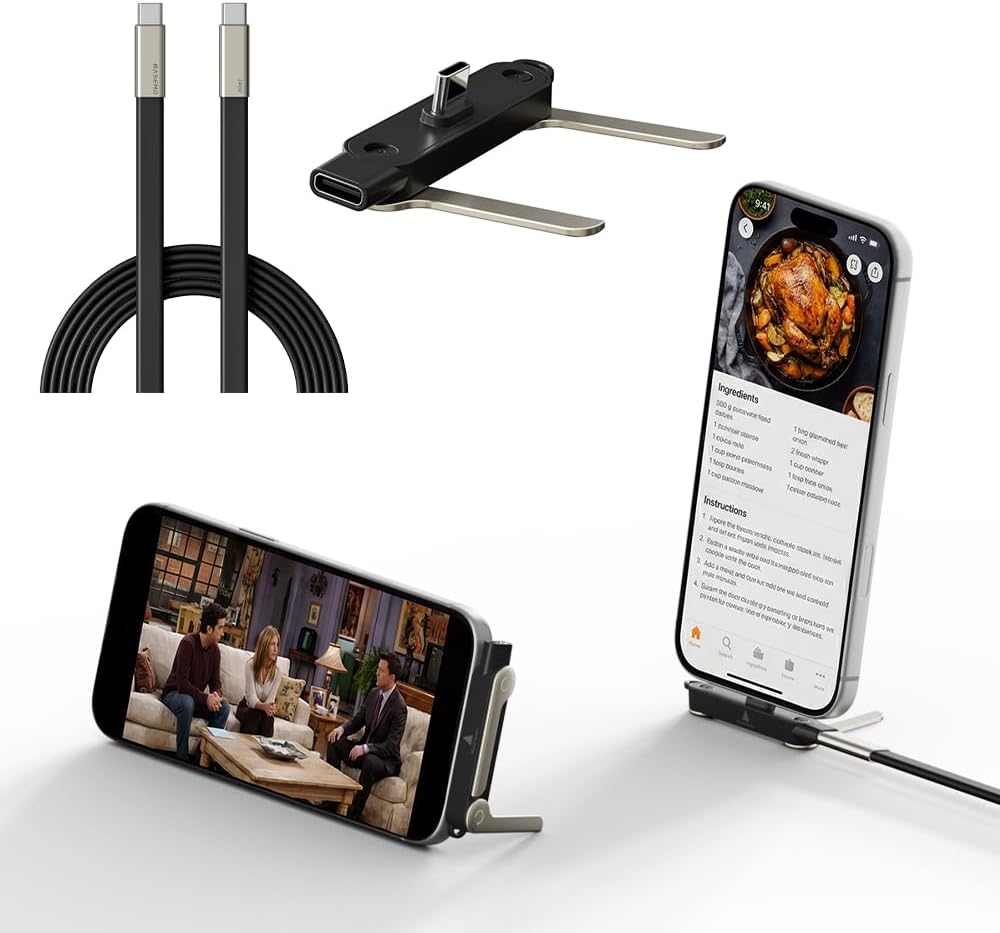 NKV 240w Stand Data Cable Invisible Foldable Holder