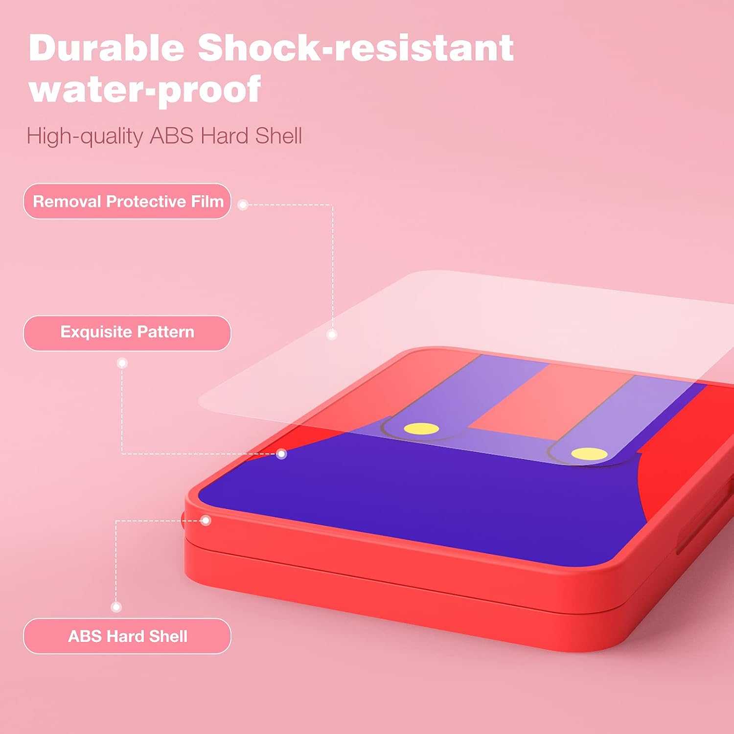 MoKo 16 Game Card Case Compatible with Nintendo Switch/Switch Lite/Switch OLED 2021, Switch Games Holder case for SD Card&Switch Game Card, Portable Game Card Holder Cartridge Storage Box, Mario Red