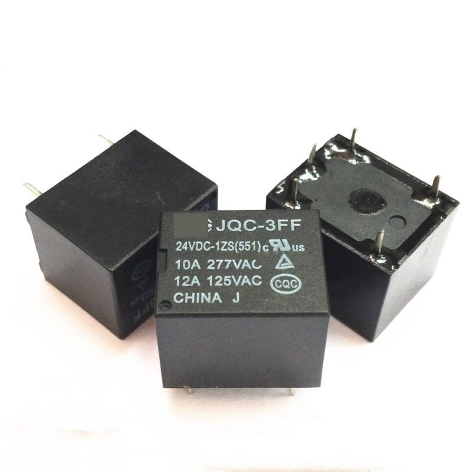 10 sztuk/partia przekaźnik Hf3ff / Jqc-3ff-024-1zs Jqc-3ff-012-1zs Jqc-3ff-005-1zs Jqc 3ff 024 1zs 5v 9v 12v 24v 5pin