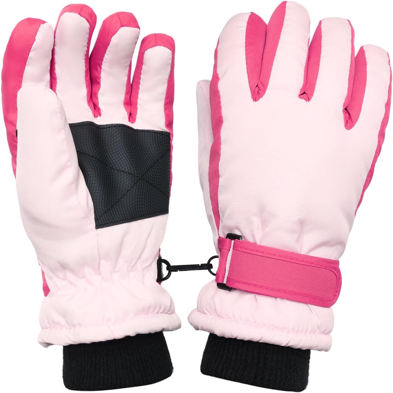 Winter Warm Gloves Windproof Fleece Thermal Snowboard Ski Gloves for Teenager Cold Weather Snow Sports Gear