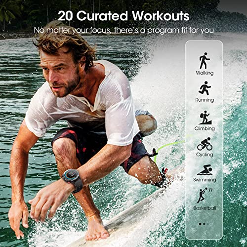 Military Smart Watch Men(Answer/Make Calls), 2023 Newest Bluetooth Smartwatch Compatible Android Iphone, Tough Rugged Outdoor Tactical Fitness Tracker With Ai Voice/Spo2/Heart Rate/Sleep, Black #TOP4