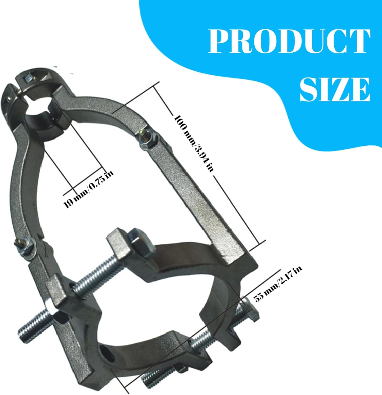 Square Hole Drill Bit Adapter, High Carbon Steel Square Drill Bit Adapter, Sturdy Drill Bit Adapter, Square Hole Drill Bracket Fixed, Machine Chuck Bracket Eyelet Accessories Drill Bit Adapter