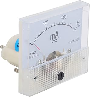 Ammeter Power Meter Panel, 85C1 DC 0~300MA Pointer Ammeter Analog Current Panel Tester Current Measuring Meter