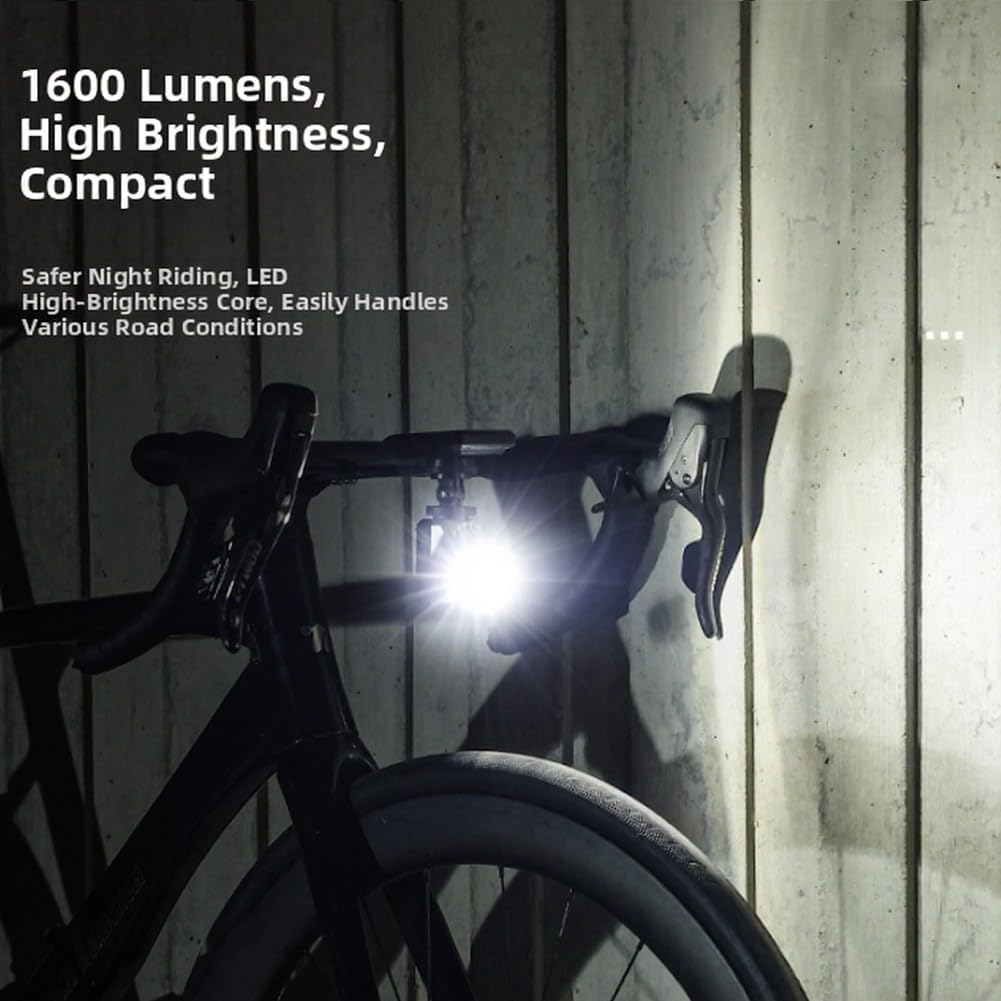 Ciclo faro, Outdoor Ricaricabile Antipioggia Luce LED per Night Riding Safety Front Lamp Bike Torcia Accessorio