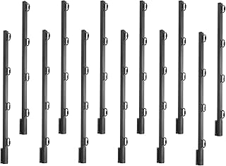 VEVOR Fence Post Extender, 12 Packs 32.1 in Barbed Wire Arm, Sturdy Steel Fence Height Extender, Flat or Surface Mounted Barbed Wire Extension Arms, Protect Privacy and Prevent Pets Jumping Off