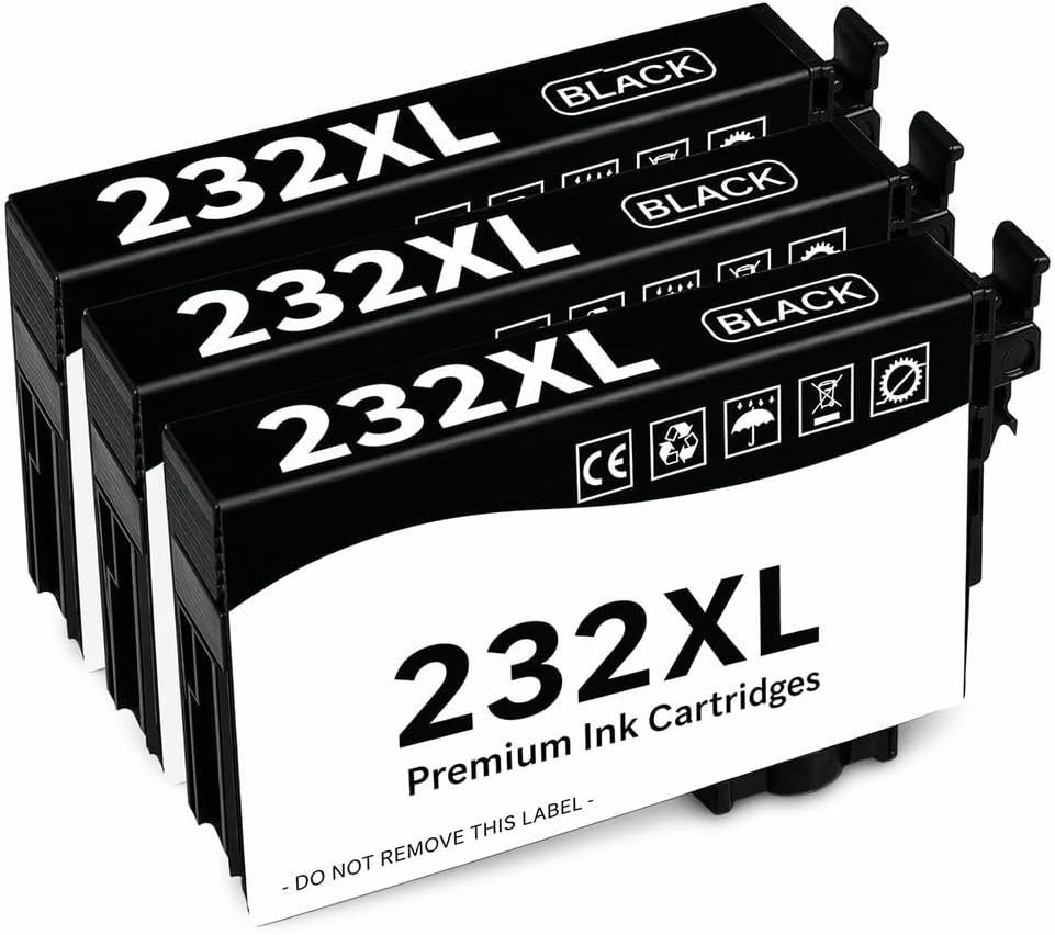 232XL Remanufactured Ink Cartridges 3-Pack High Yield