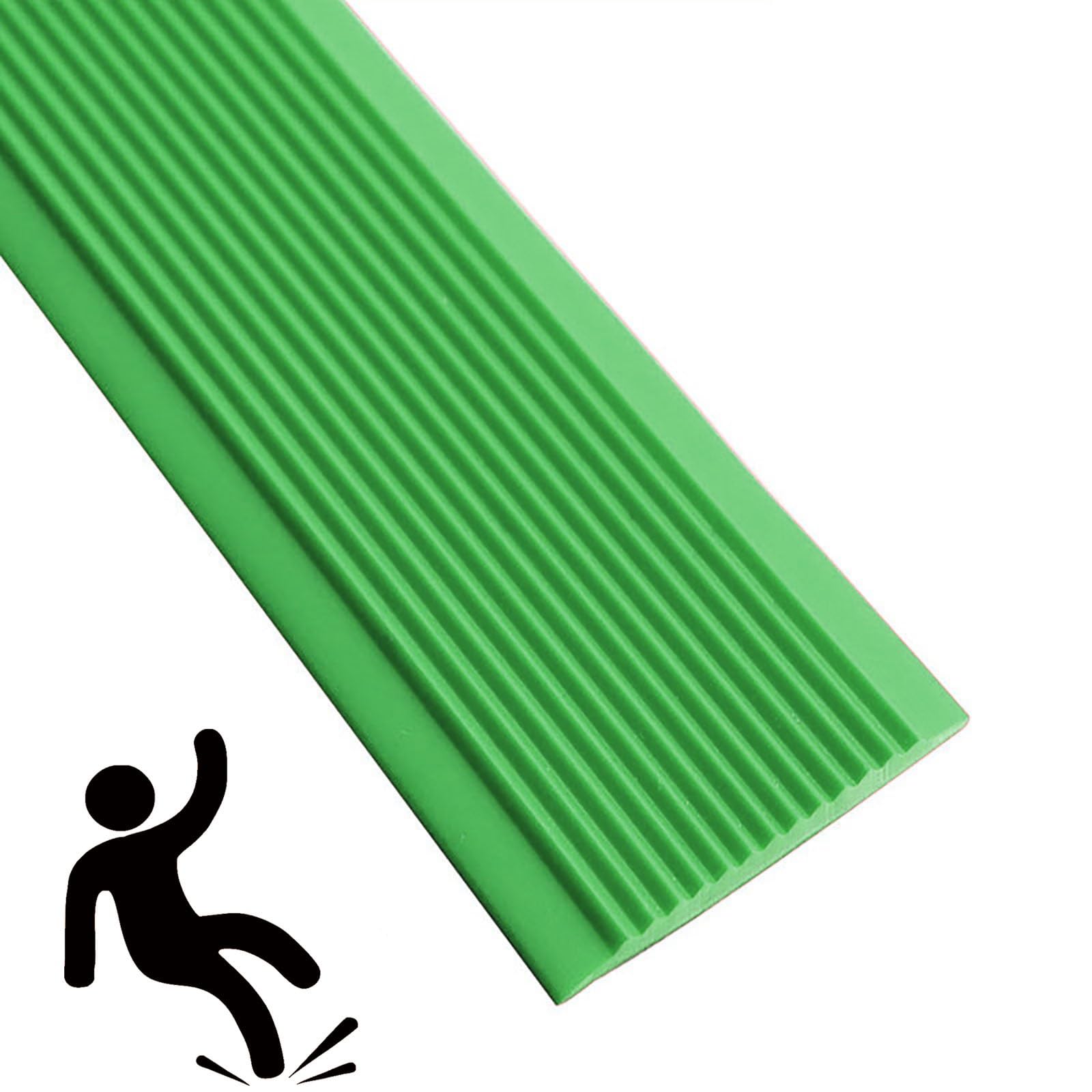 Tira protectora adhesiva antideslizante para uso en interiores y exteriores, cinta antideslizante segura para niños y adultos, tiras de tratamiento de suelos verdes, autoadhesivas, ideales para