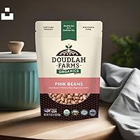Vista 9 de Frijoles rosados orgánicos de 1 libra, sin OMG, orgánico USDA, certificado limpio, vegano, rico en fibra y proteínas para sopas, burritos, ensaladas