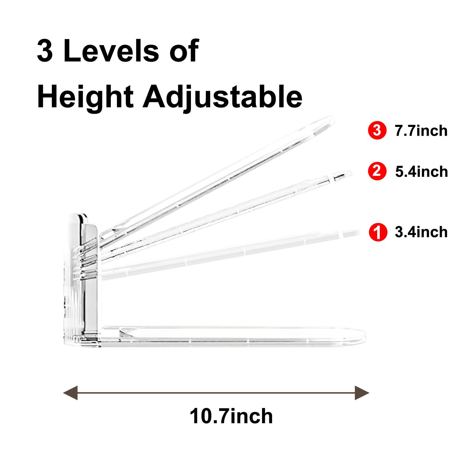 Copidrum 12Pack Clear Shoe Slot Organizer Shoe Stacker Organizer for Closet Shoe Rack Holder Space Saver Storage Organizador de Zapatos